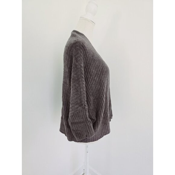 Barefoot Dreams Cozychic Lite Brown Dolman Sleeves Open Front Cardigan Sweater S - Picture 5 of 8